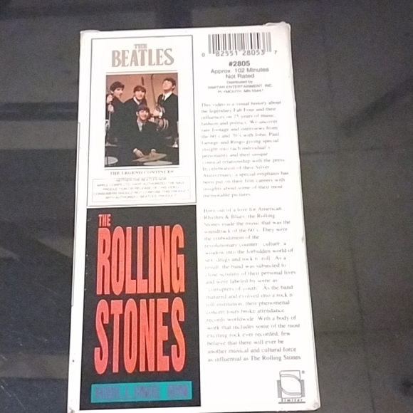 ❤️ 2 Tapes of VHS The best of the British Invasion  the Rolling Stones & Beatles - Picture 4 of 5